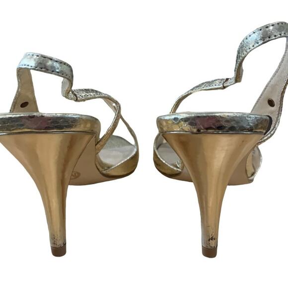 Michael Michael Kors shoes heel sling back open toe size 7.5 Approx 3.85” heel - Picture 2 of 7